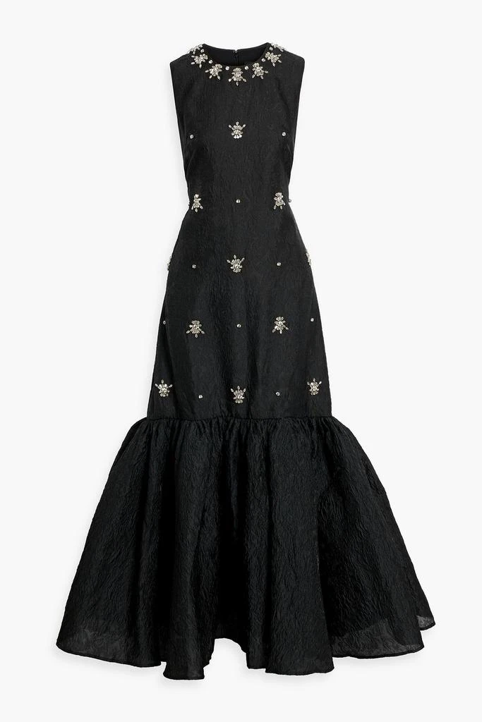 Huishan Zhang Amarice crystal-embellished cloqué gown 1