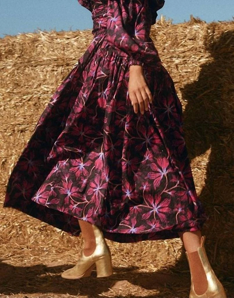 Ulla Johnson Ulla Johnson - Caprice Ruffled Floral Print Midi Dress 7