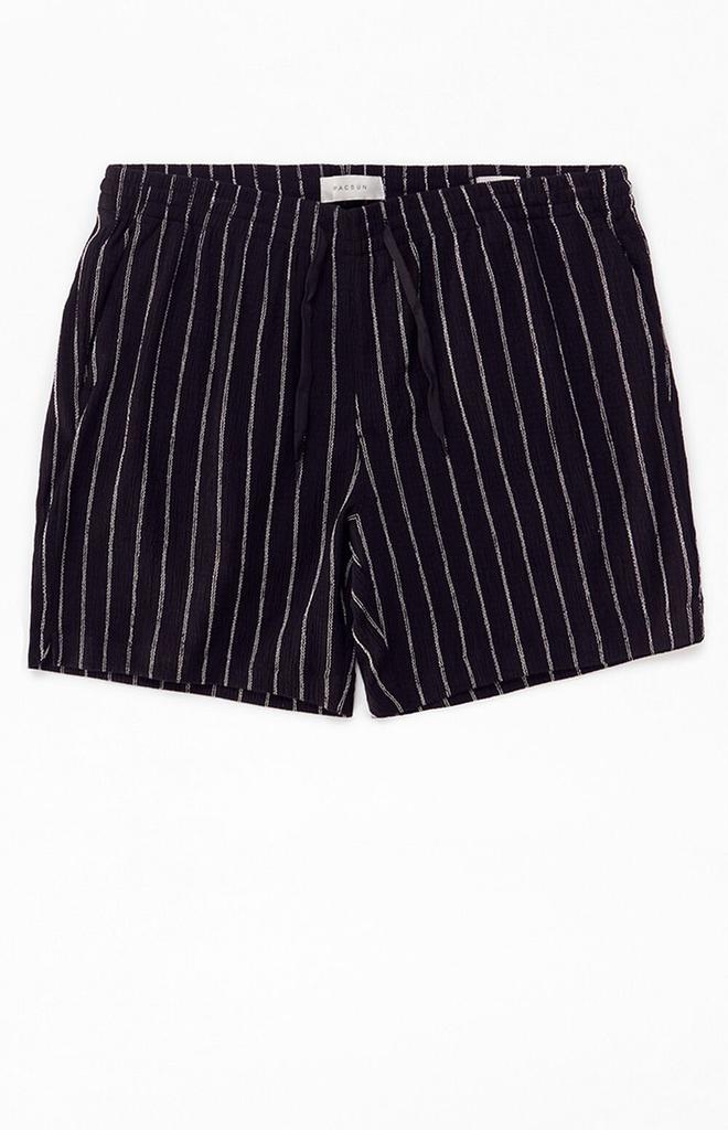 PacSun Black Stripe Linen Shorts