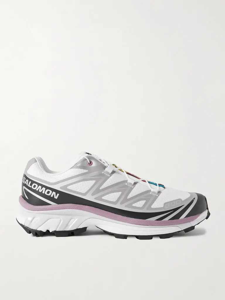 Salomon Xt-6 Rubber-trimmed Mesh Sneakers