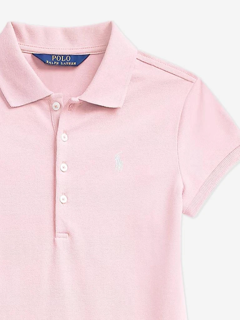 Ralph Lauren Kids Girls Logo Polo Dress in Pink 3