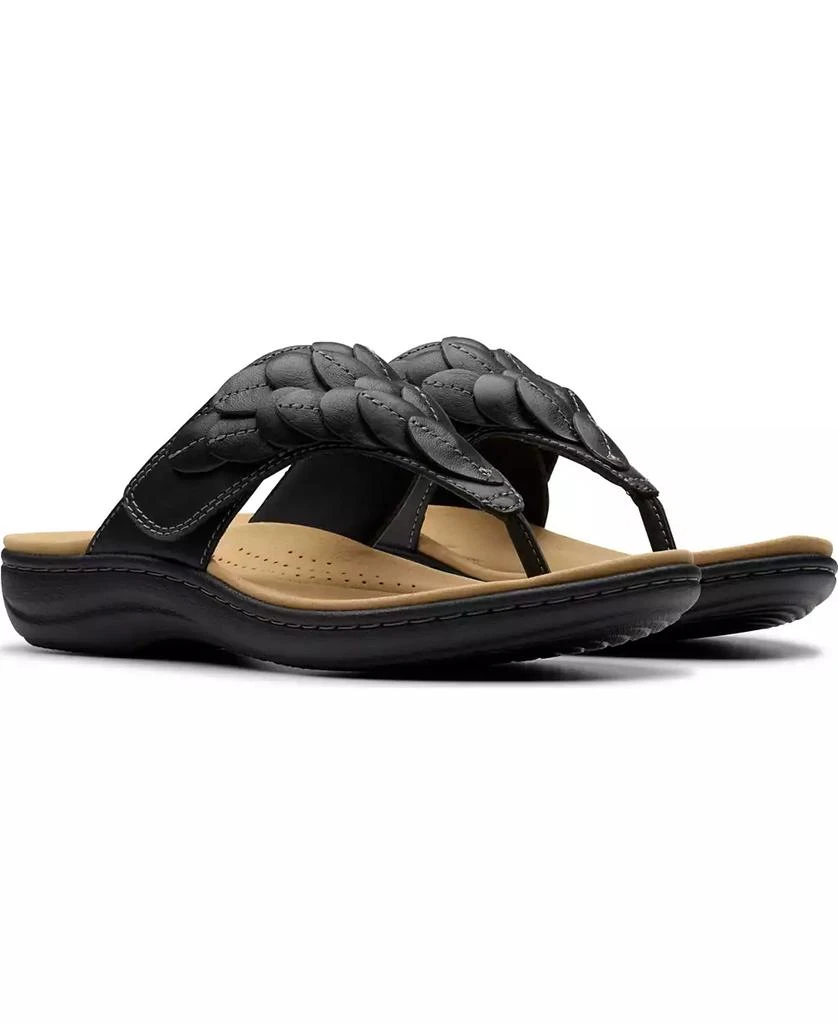 Clarks Collection Women's Laurieann Palm Flip-Flop Sandals 5