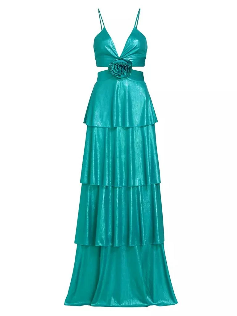 Line & Dot Prism Cut-Out Tiered Gown - Dresses & Skirts - BeyondStyle