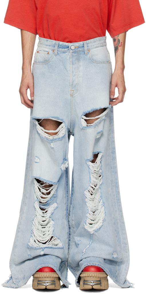 Shop Blue Big Shape Jeans on Sale at BeyondStyle – Get 45