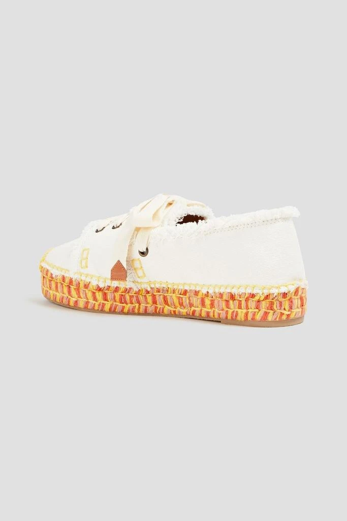 ZIMMERMANN Lace-up canvas platform espadrilles 3