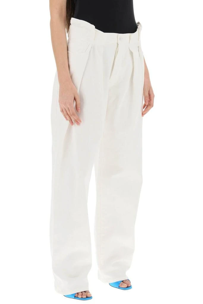 Off-White Off-White Pleat Straight-Leg Jeans 2