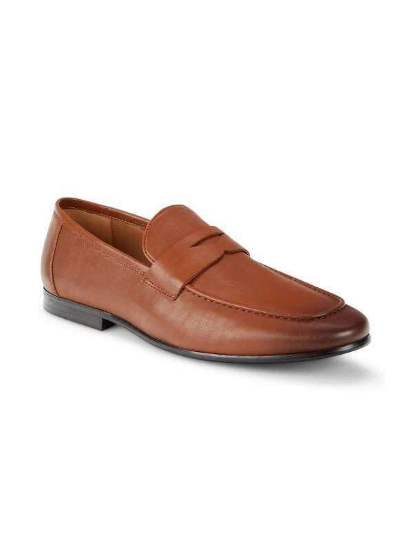 Saks Fifth Avenue Miguel Leather Penny Loafer Miguel Leather Penny Loafers – On Sale Now with Up to 68  main image 2