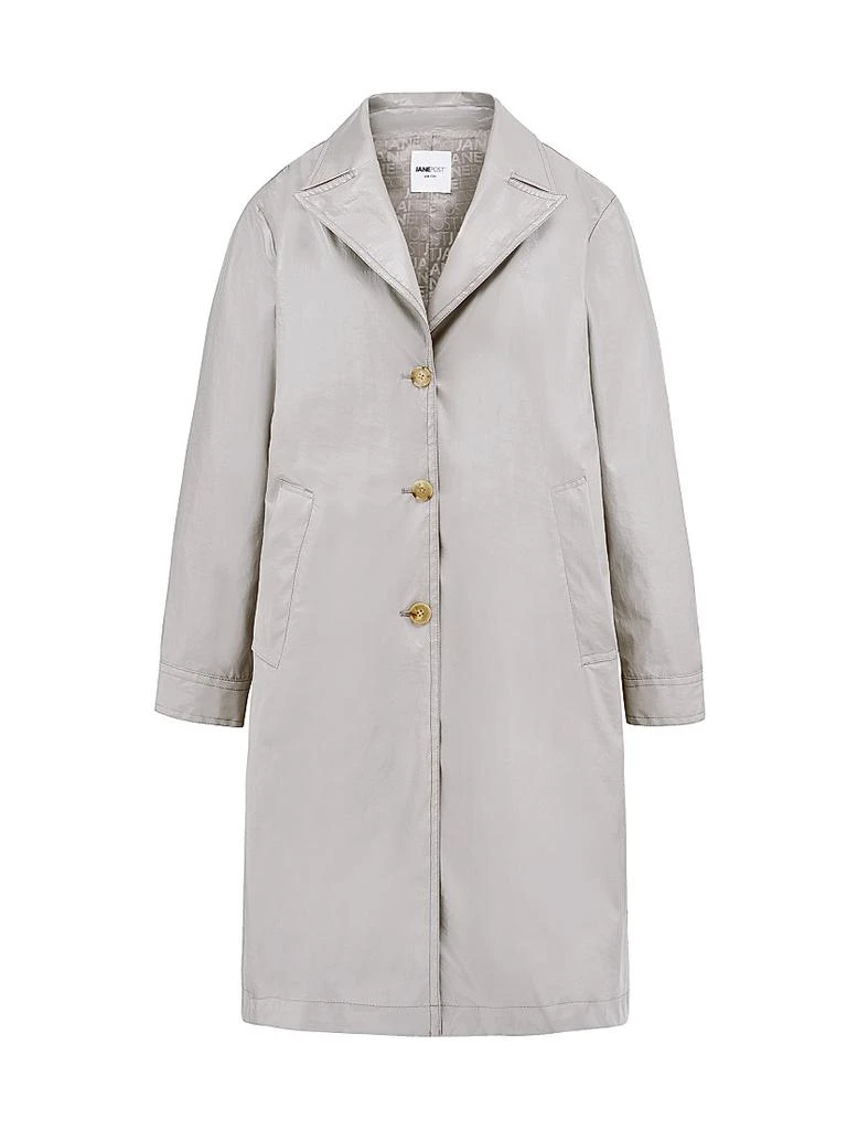 Jane Post Tailored Single-Breasted Trench Coat 1