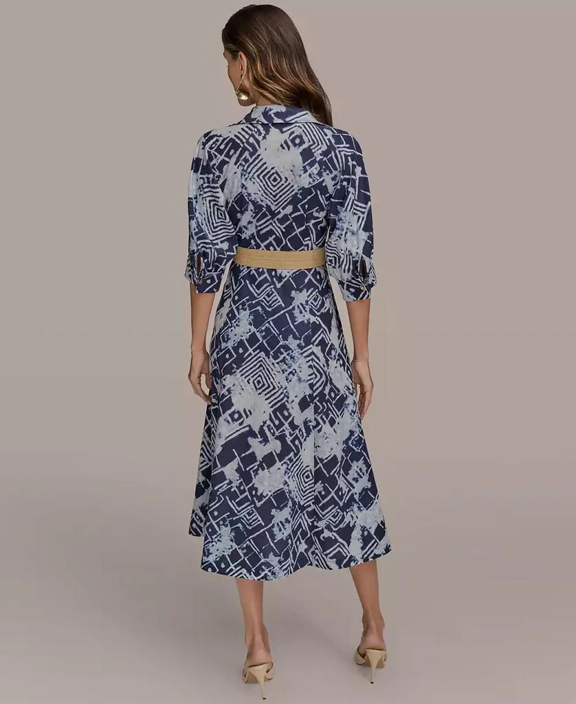 Donna Karan Women's Belted Midi Shirt Dress 5