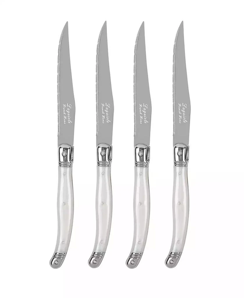 French Home Laguiole Connoisseur 4-Piece Steak Knife Set with Handles 2