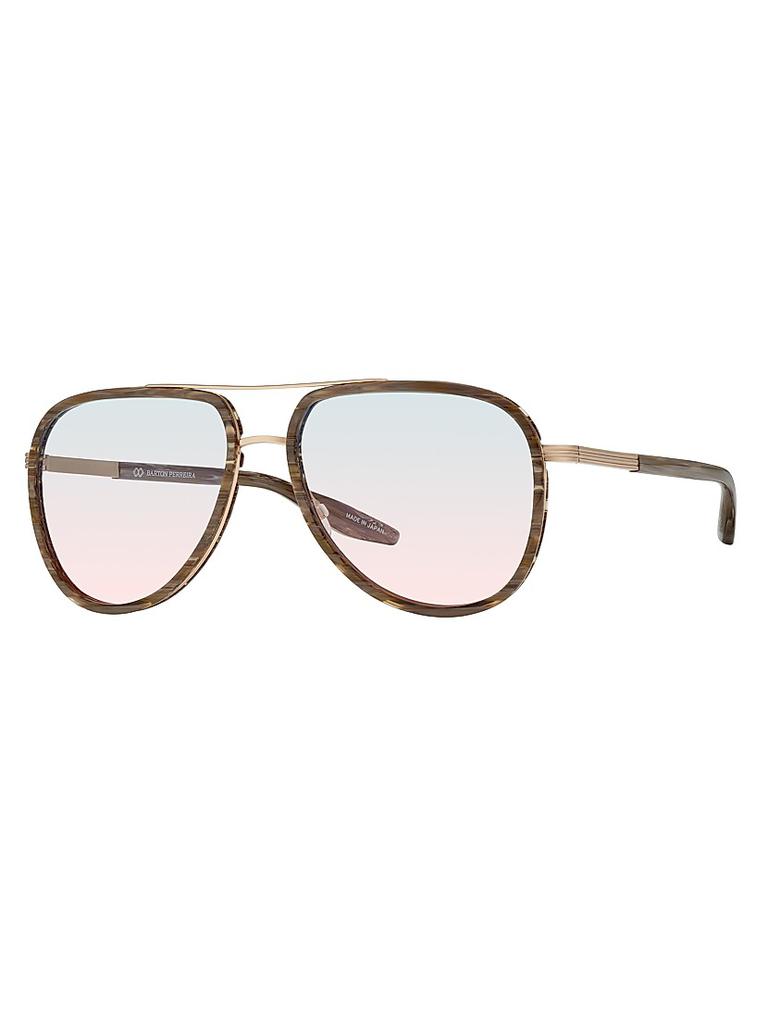 Barton Perreira Cani 58MM Aviator Sunglasses