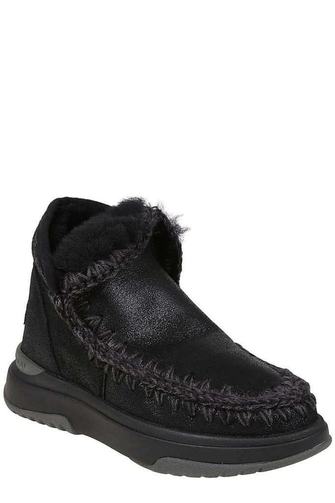Mou Eskimo Crochet Stitch-Trim Boots – On Sale Now with Up to 48