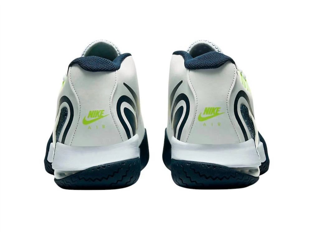 NIKE Men's Court Tech Challenge 20 Tennis Sneakers In College Navy Lime White 4