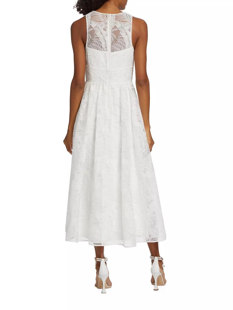 Monique Lhuillier Mylah Embroidered Fit &amp; Flare Midi-Dress 5