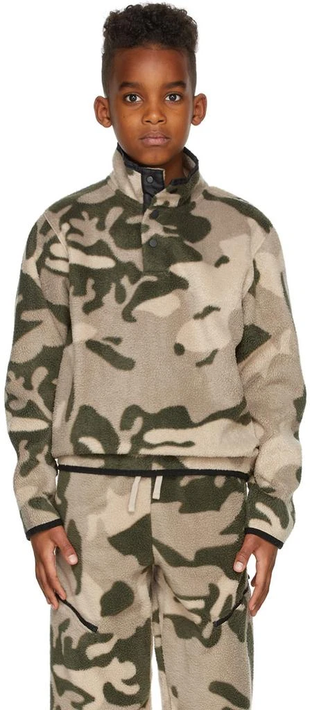 Essentials Kids Beige Camo Sweatshirt 2