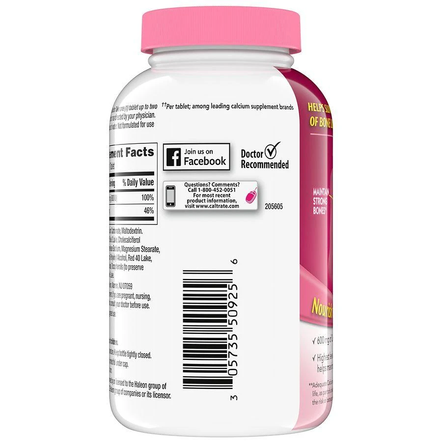 Caltrate Calcium and Vitamin D Supplement Tablets 2