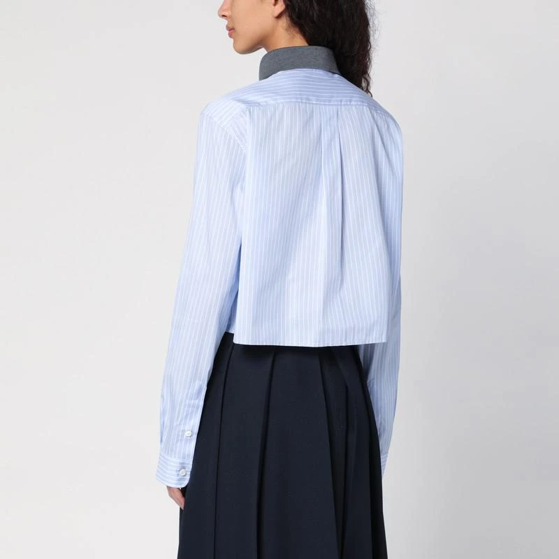 Miu Miu Light blue/white striped shirt 3