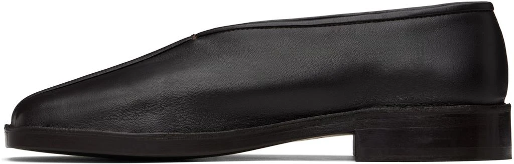 Lemaire Brown Flat Piped Loafers 3