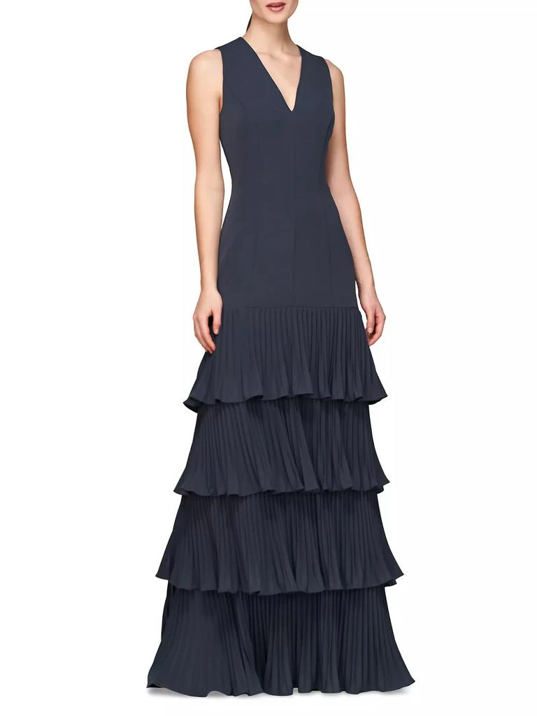 Kay Unger Angelique Tiered Ruffled Gown 2