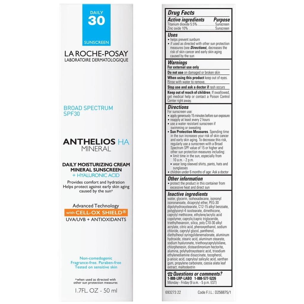 La Roche-Posay Anthelios HA Mineral Sunscreen Moisturizer SPF 30 3