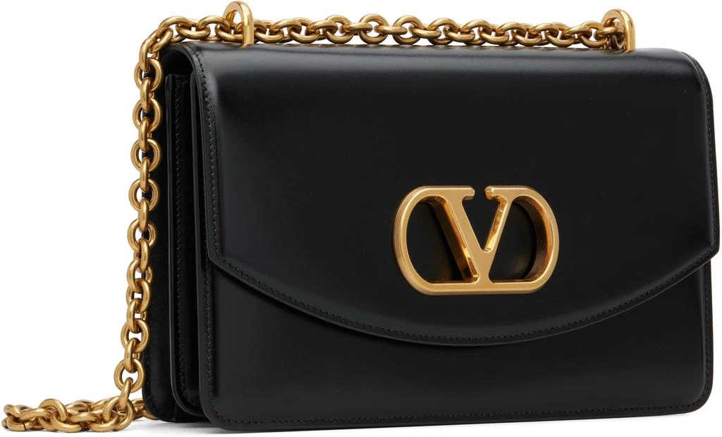 Valentino Black Logo Calfskin Bag 2