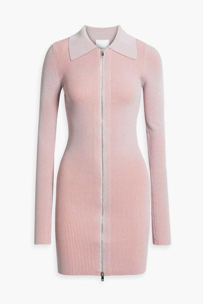 Paris Georgia Ribbed-knit mini dress