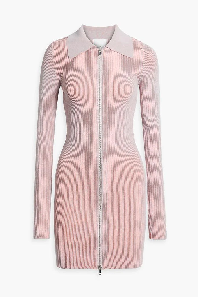 Paris Georgia Ribbed-knit mini dress 1