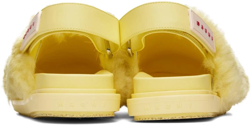 Marni Yellow Sabot Strap Loafers 2