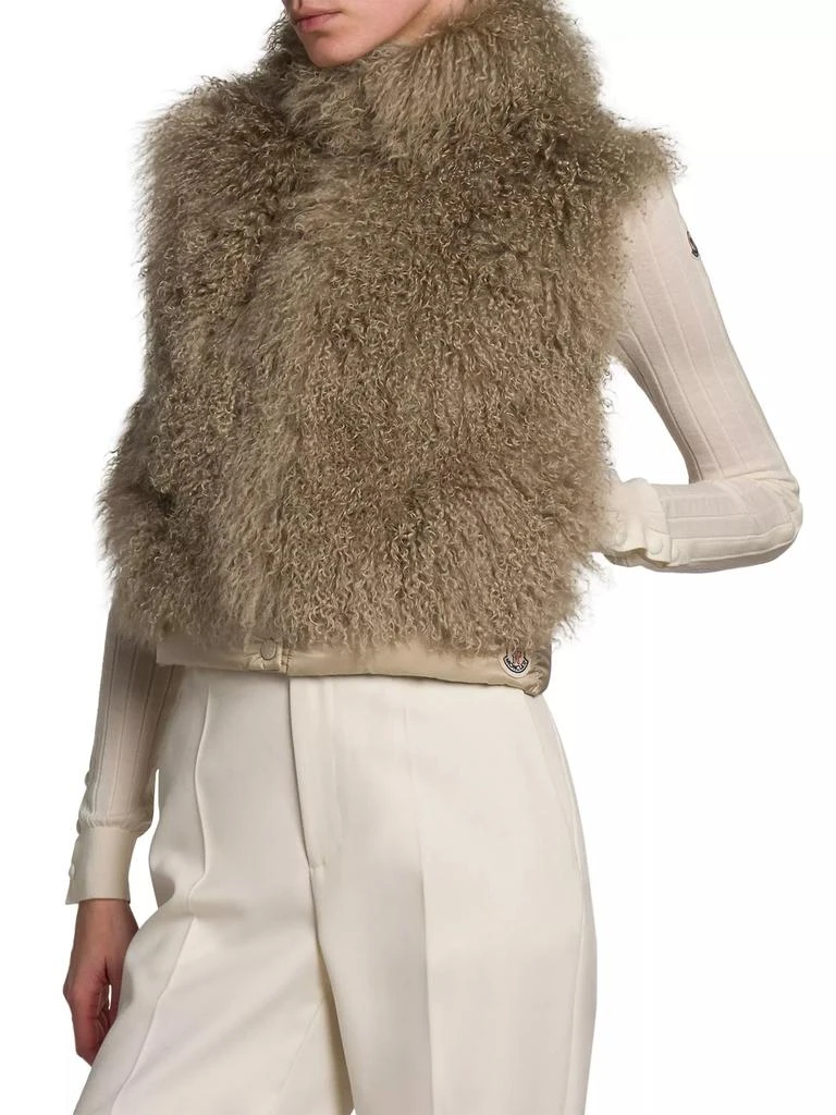 Moncler Ermione Long Haired Shearling Vest 3