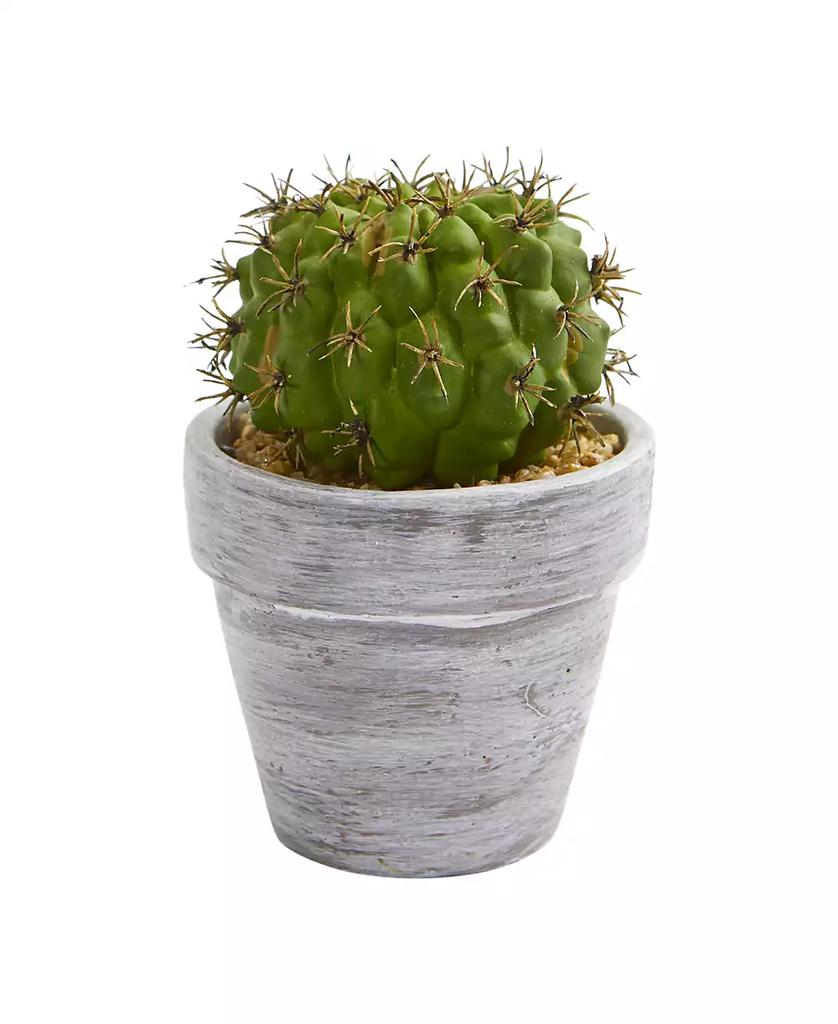 NEARLY NATURAL 8" Cactus Artificial Plant, Set of 3