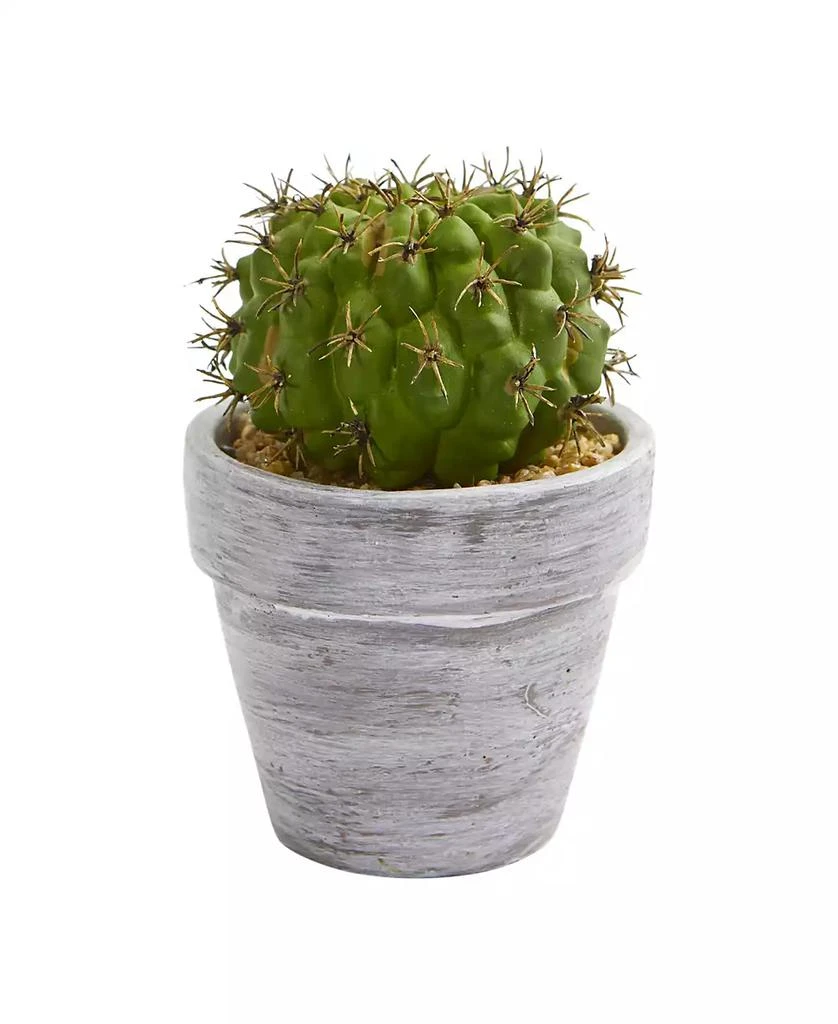 NEARLY NATURAL 8" Cactus Artificial Plant, Set of 3 2