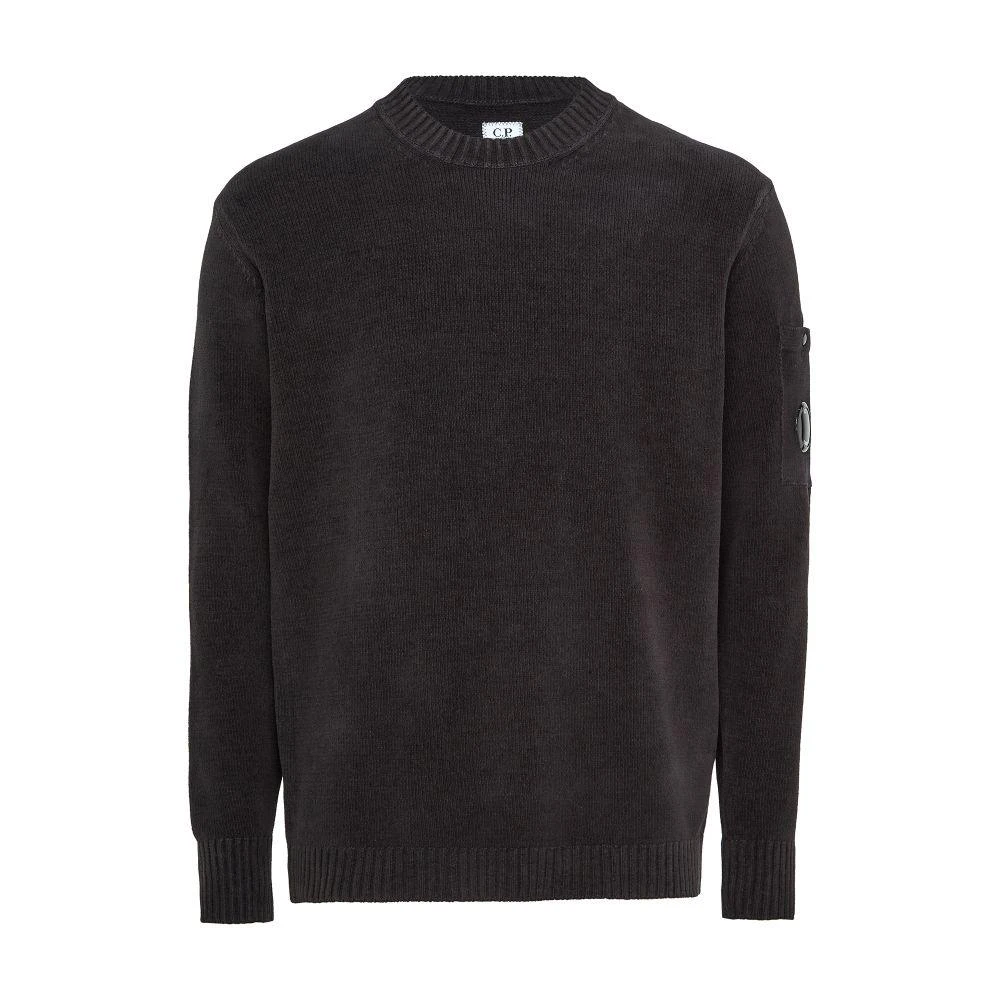 CP Company Lens round-neck cotton chenille sweater 7