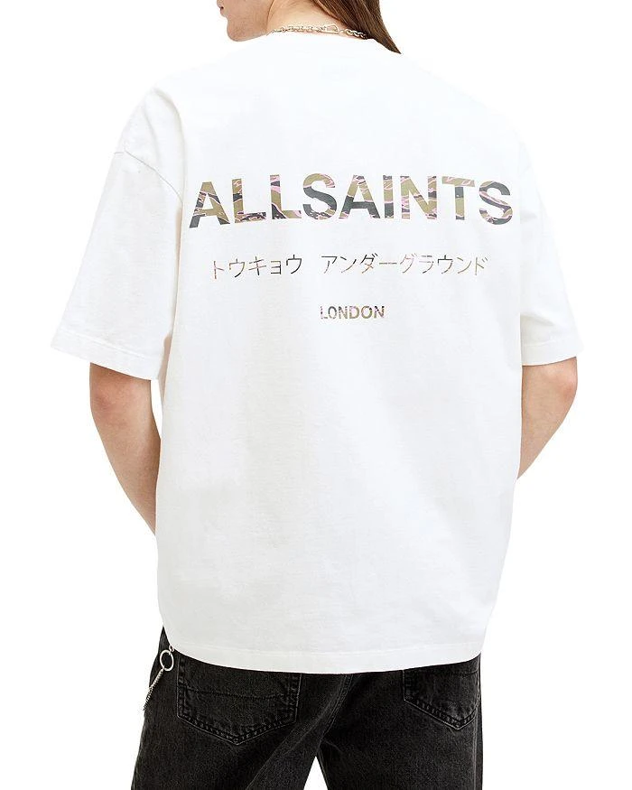 ALL SAINTS Underground Camo Graphic Logo Tee 1