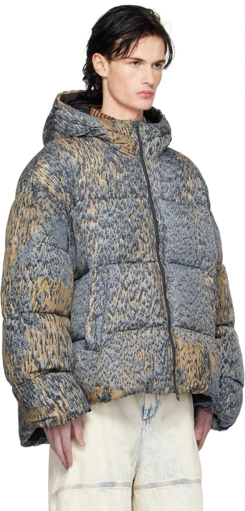 Diesel Blue & Brown W-Bogaert Puffer Jacket 2
