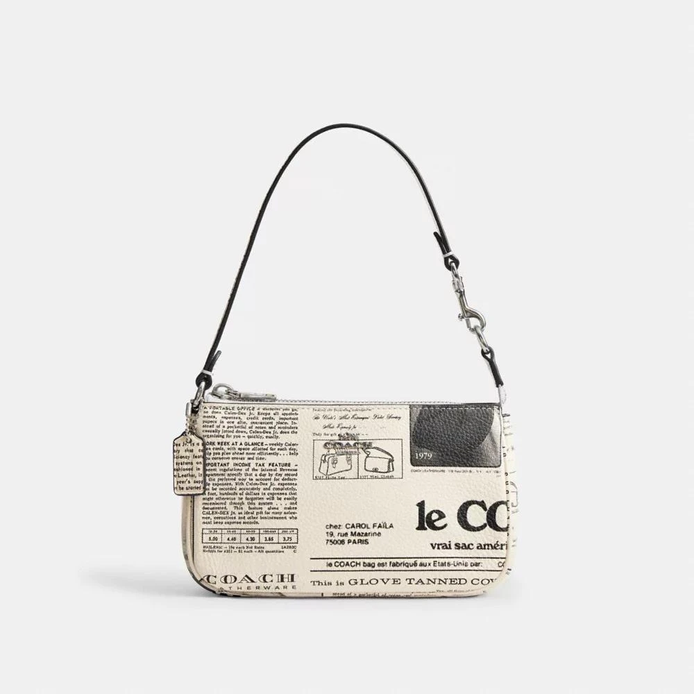 Coach Nolita 19 With Newspaper Print