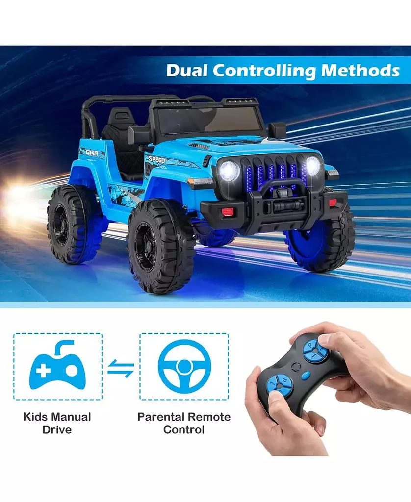 Mecale 12V Kids Ride-on Jeep Car with 2.4 G Remote Control 7
