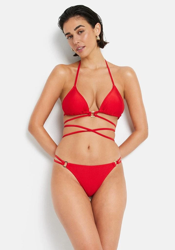 LASCANA Women
s O-Ring Cheeky Bikini Swim Bottom