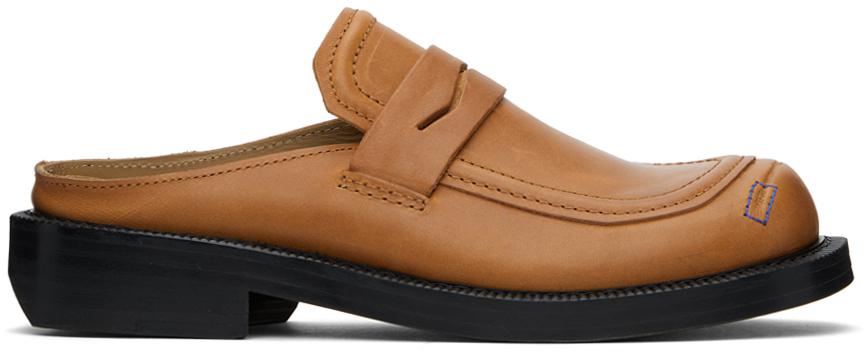 ADER error Brown Curve MU03 Slip-On Loafers