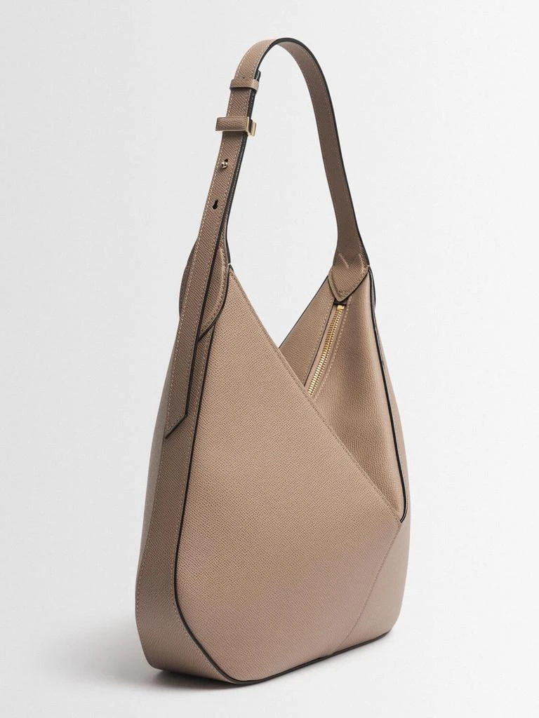 VALEXTRA Small Vivi Leather Hobo Bag 2