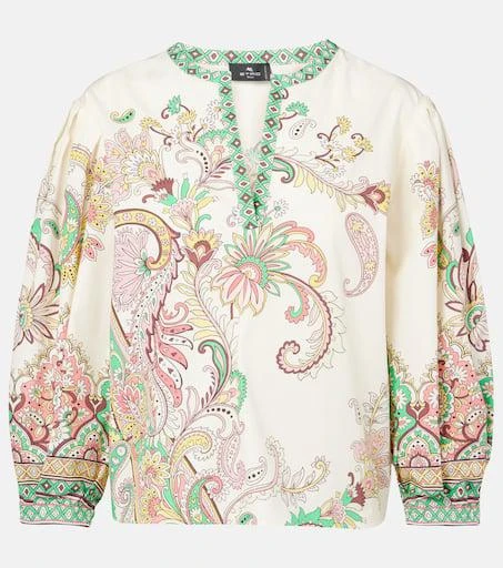 ETRO Printed cotton top 1