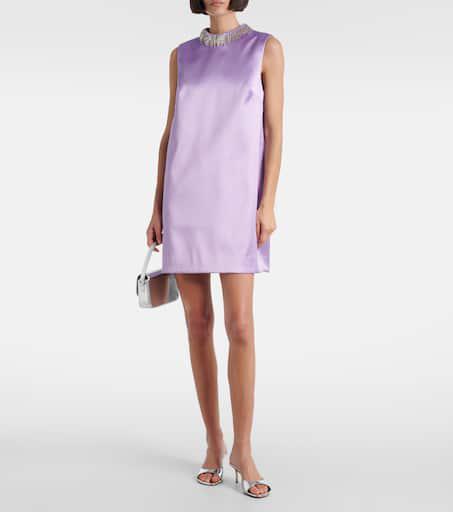 ALÉMAIS Laverne embellished satin minidress