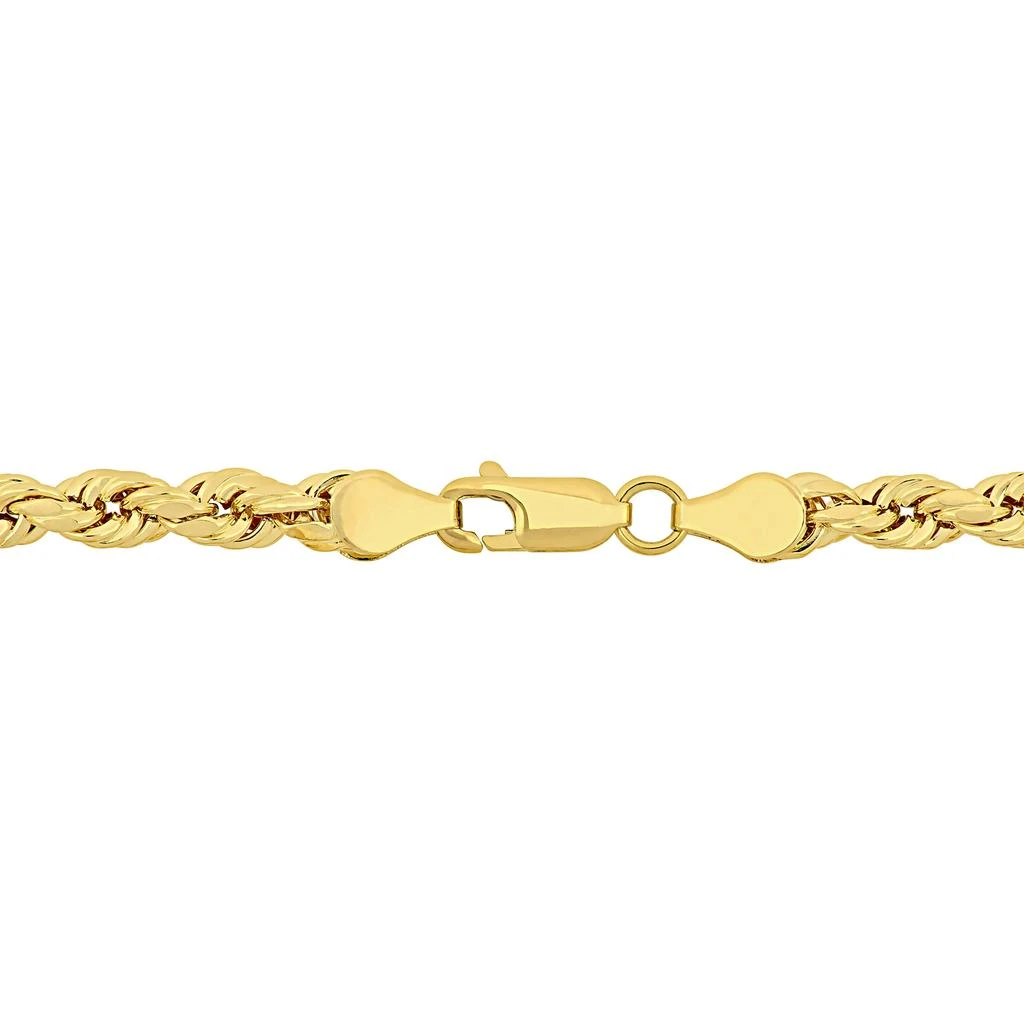 Mimi & Max 24 Inch Rope Chain Necklace in 10k Yellow Gold (5mm) 4