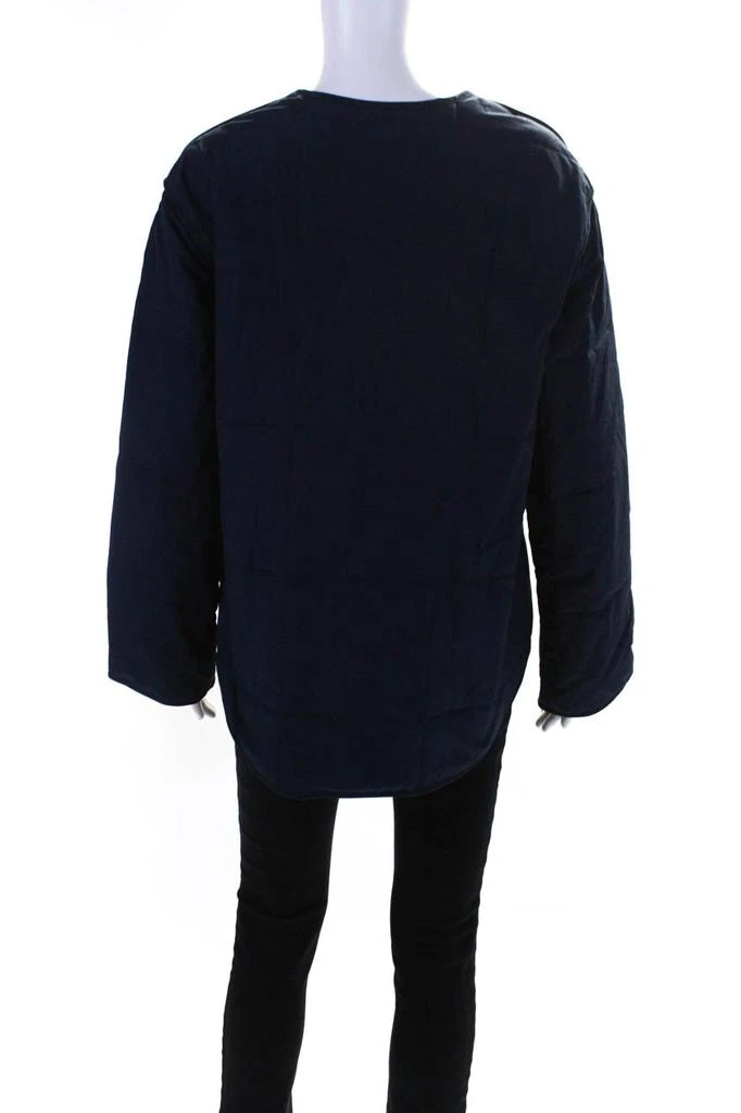 Everlane Womens The Quilted Cotton Liner  Navy 3