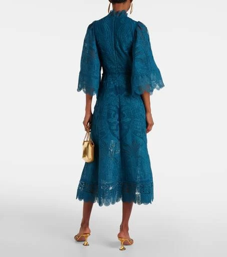 Farm Rio Cutout lace guipure midi dress 3