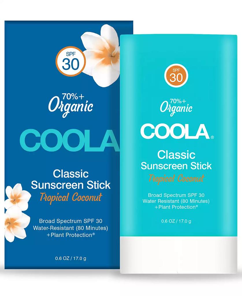 Coola Classic Sunscreen Stick SPF 30 - Tropical Coconut, 0.6 oz.