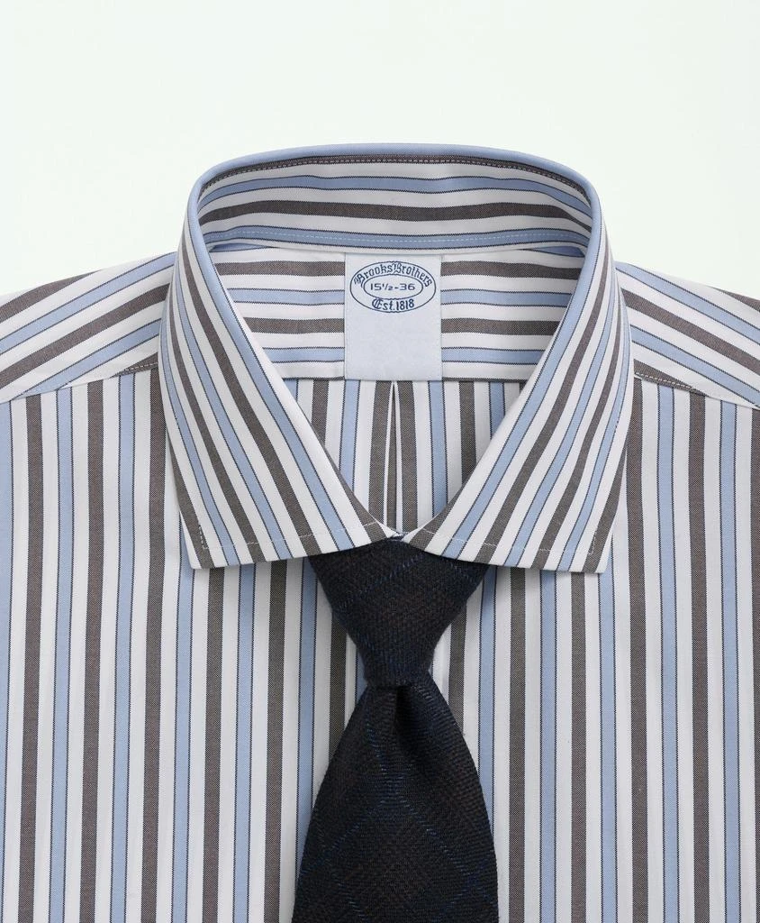 Brooks Brothers Stretch Supima® Cotton Non-Iron Pinpoint English Collar, Striped Dress Shirt 2