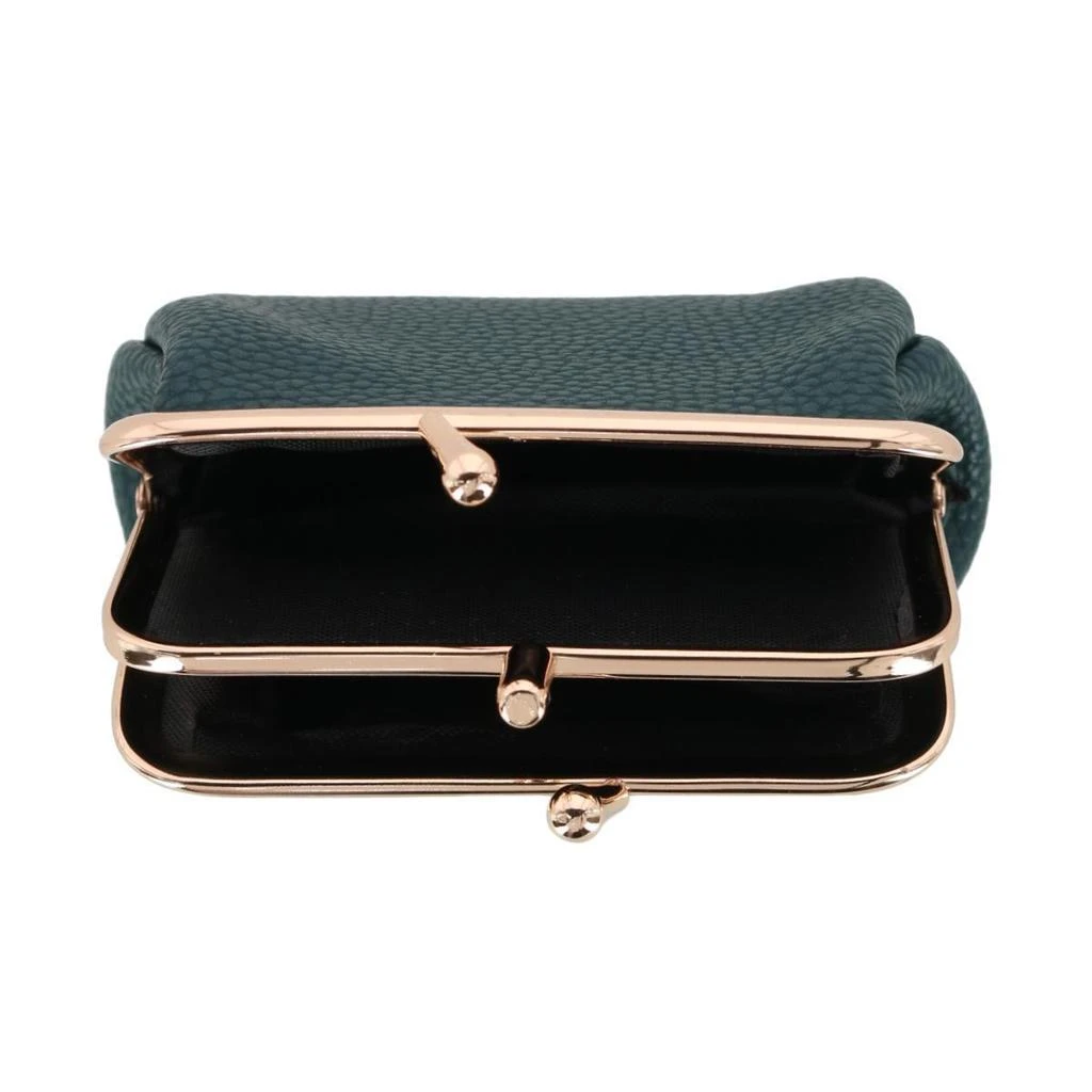 Julia Buxton Women's Vegan Leather Triple Frame Coin Purse Wallet 2