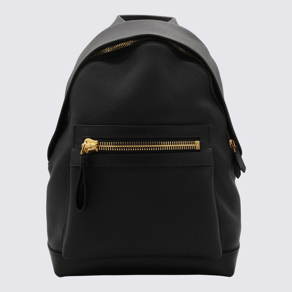 Tom Ford Tom Ford Black Leather Backpack 4