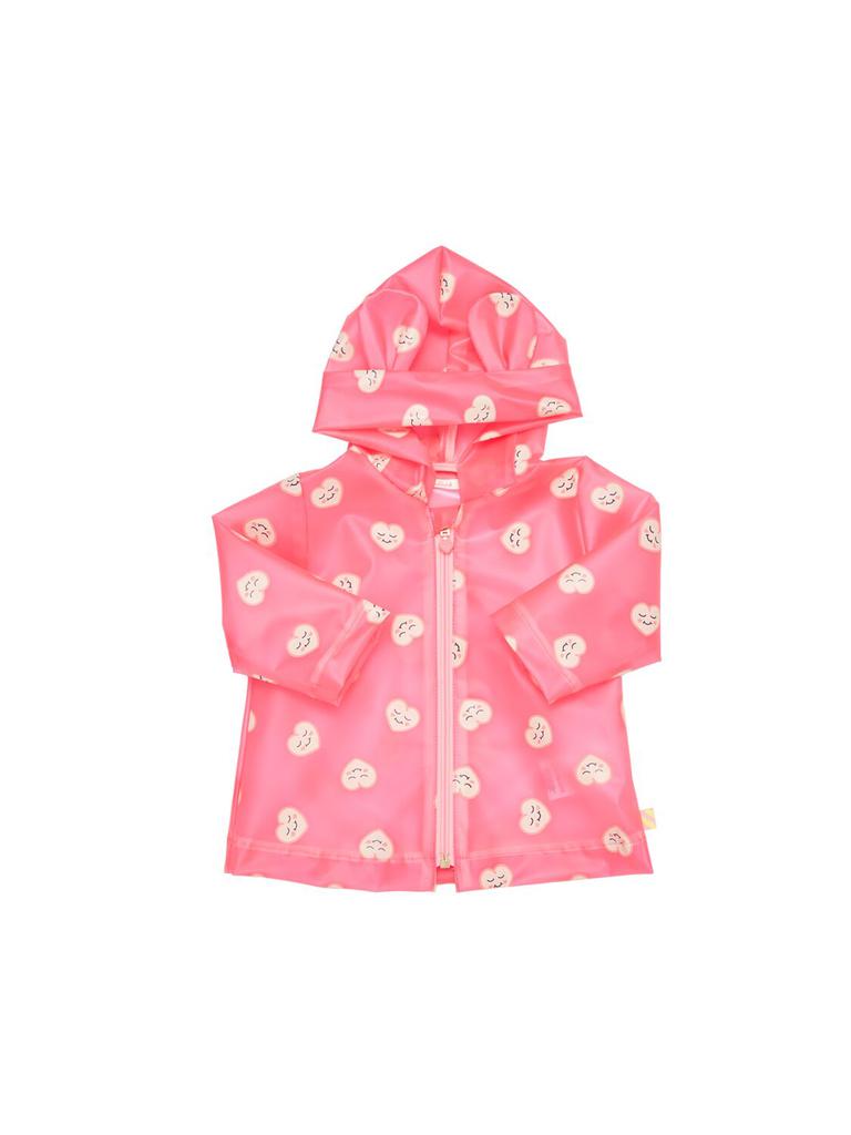 BILLIEBLUSH Heart Print Tech Raincoat