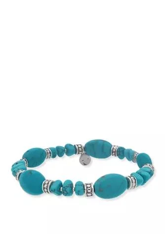 CHAPS Silver Tone Chip Accent Bracelet 1